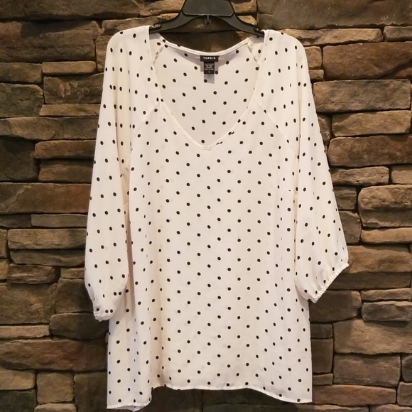 torrid Tops - Torrid Polka Dot Blouse. New Without Tags.